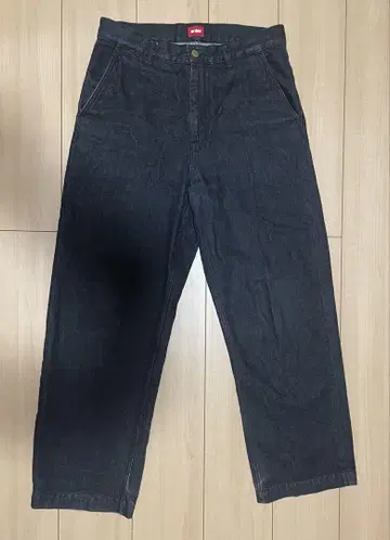 order loose denim pants one wash 'black'