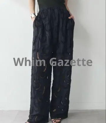 Whim Gazette 자수 팬츠
