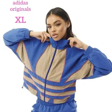 새상품급 아디다스 나일론 자켓 빅 트레포일 트랩탑 XL