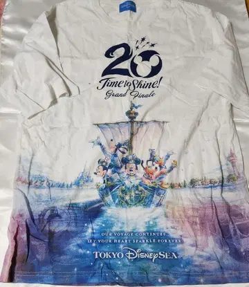 디즈니씨 20주년 T셔츠 그랜드 피날레 택 없음