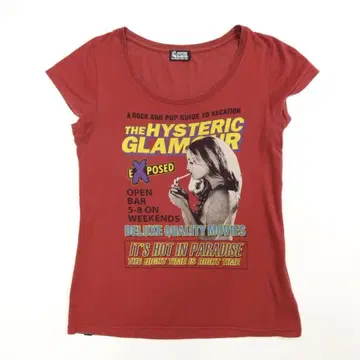 HYSTERIC GLAMOUR 레드 티셔츠