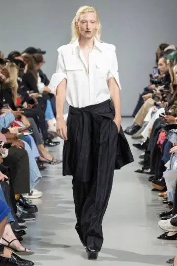 BR X PETER DO PLEATED TRENCH SKIRT