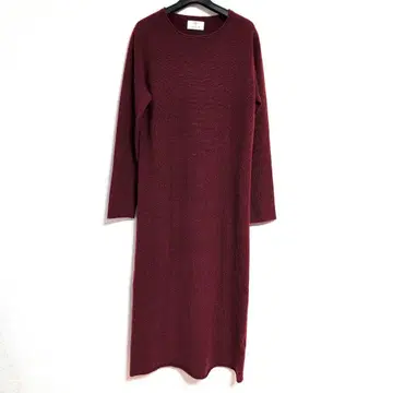 ALLUDE 알뤼드 캐시미어 30% 니트 원피스 레드