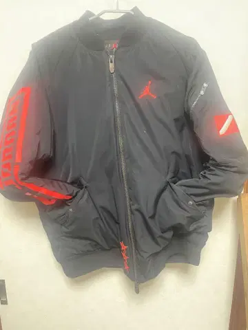Jordan 나일론 자켓 블랙/레드