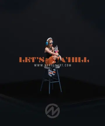 [Nanoer] 1/64 피규어 여성 Let's chill