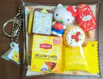 가챠 파우치 립톤 키티 프레스 버터 팬케이크 아이스 메뉴