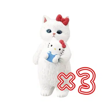 mofusand x Sanrio 변신 피규어 헬로키티 3개
