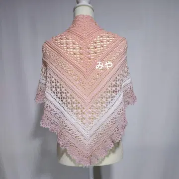 삼각 숄 손뜨개질 숄 약 160 x 약 63 약 176g