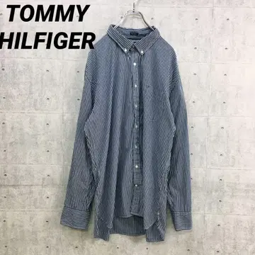 x0479 타미힐피거 셔츠 파랑 스트라이프 2XL