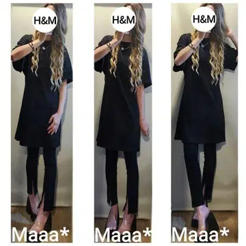 완전 귀여운 BLACK 코디 원피스로도 H&M