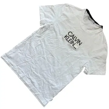 Calvin Klein 티셔츠 패치 박스 로고 로고 자수 티셔츠