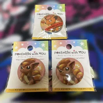 포켓몬 with you 캔뱃지 로콘 3세트