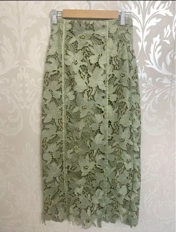 FRAYID 라메 플라워 레이스 스커트/SNIDEL CELFORD