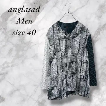 anglasad 올 패턴 가디건 모노톤 비대칭 40 구제 의류