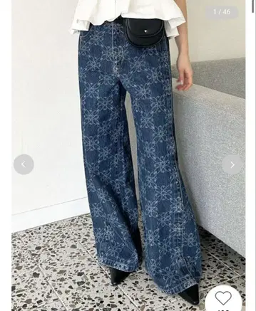 LILYBROWN 루즈핏 와이드 데님 팬츠 릴리 브라운