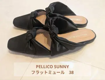 PELLICO SUNNY 리본 뮬 샌들 38