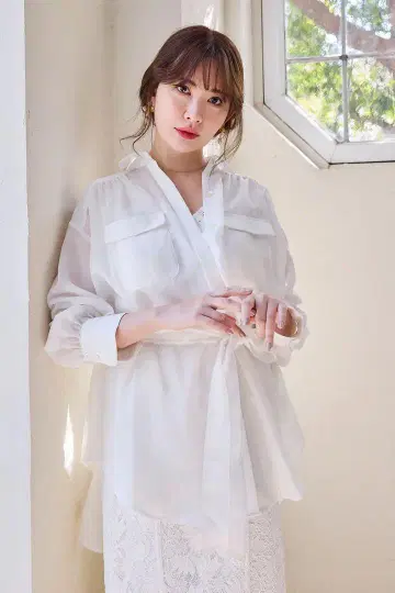 Herlipto Prevost Voile Sheer Shirt