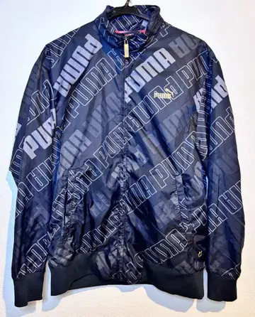 [ PUMA ] 푸마 남성용 M 사이즈 블랙 로고 바스락 소재