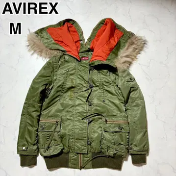 새상품급 AVIREX N-2B 플라이트 자켓 베스트 카키 M Y2K