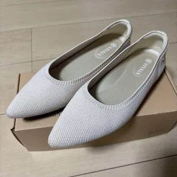 VIVAIA 아이보리 플랫슈즈