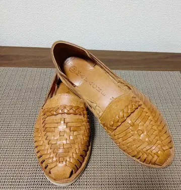 mapache 마파셰 가죽 플랫슈즈 여성용 38