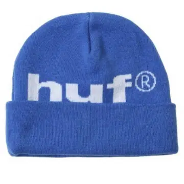 새상품급 huf 로고 파랑 98 LOGO BEANIE HUF 하프 비니