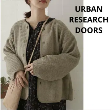 URBAN RESEARCH DOORS 퀼트 노카라 자켓