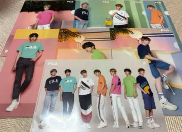 BTS FILA 콜라보 클리어 파일 8종 세트 [새상품]