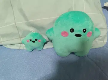 독일 서큘러 봉제 인형 새상품 대소 2개 세트 간사이 만박 터콰이즈