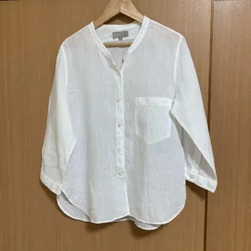 새상품급 마가렛호웰 린넨 100% 밴드 카라 셔츠