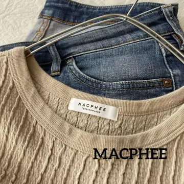 MACPHEE 일본제 보트넥 리브 티셔츠