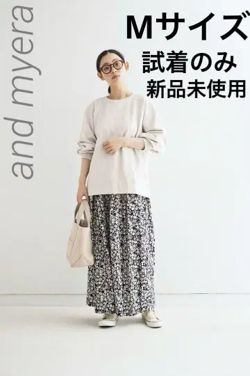 앤드마이라 꽃 융단의 와이드 팬츠 M 사이즈