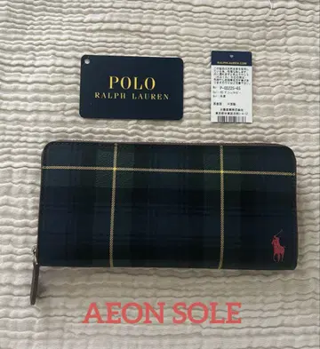 [미사용] POLO 랄프 로렌 라운드 지퍼 장지갑 (P-GD225)