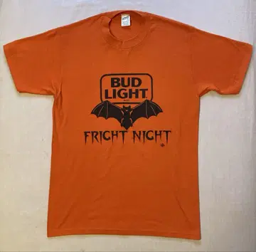 80년대 빈티지 티셔츠 BUD LIGHT FRIGHT NIHGT M