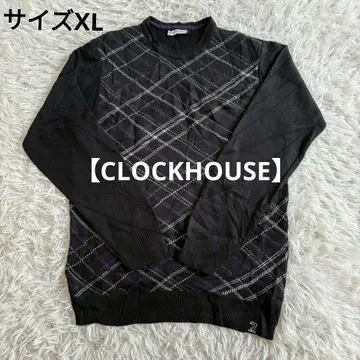 [ CLOCKHOUSE ] 클락하우스 스웨터 니트 체크 크루넥