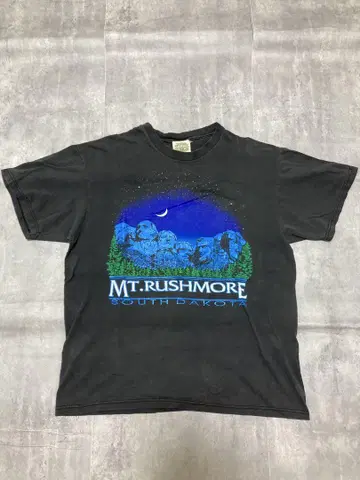 Mt. Rushmore 티셔츠 기업 페이드 구제 의류 90s