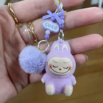 라부부 Labubu 키링 인기 보라색 엄청 귀여워