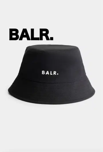 BALR. 로고 버킷햇 제트 블랙