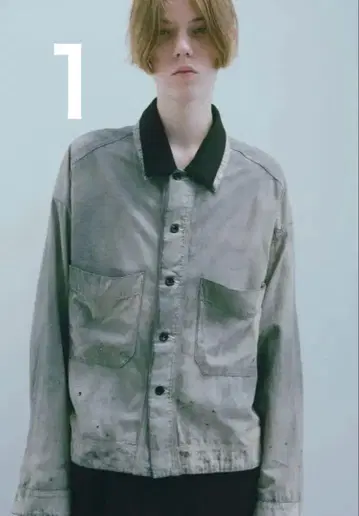25SS ANCELLM CHAMBRAY SHIRT JACKET BLACK