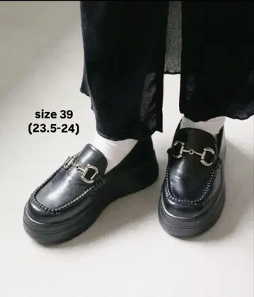 Kastane 비트 로퍼 블랙 39
