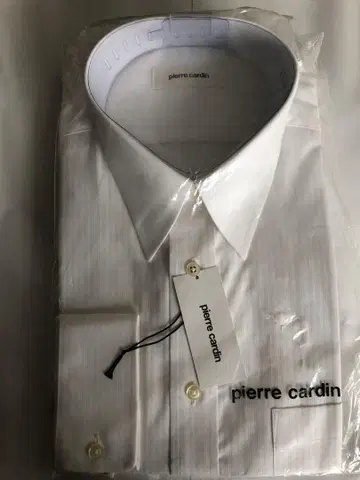 pierre cardin 화이트 스트라이프 드레스 셔츠 41-80