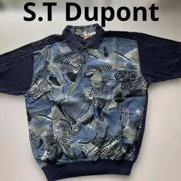 Dupont 듀퐁 추상 무늬 피케 셔츠 50