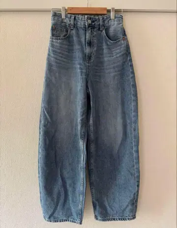GOOD 데님 커브 팬츠 블루 S