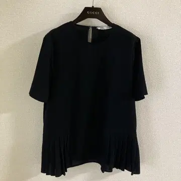 ZARA 밑단 플리츠 블라우스 S