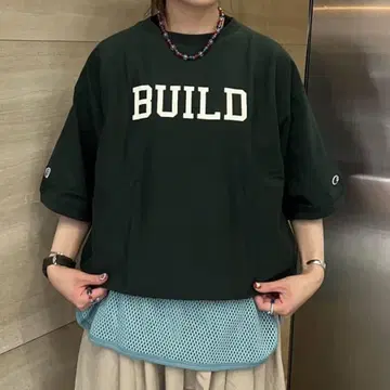 Champion x BEAMS BOY 별주 로고 리버스 위브 티셔츠