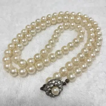 펄 목걸이 5~6mm 화이트 새상품급