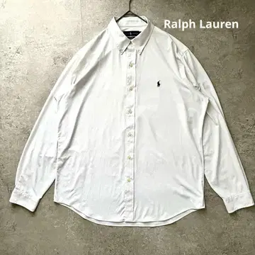 현행 QR 택 Ralph Lauren 긴팔 셔츠 버튼다운 L
