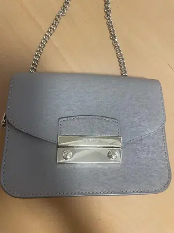 FURLA 훌라 메트로폴리스 미니 숄더백 그레이 골드 체인