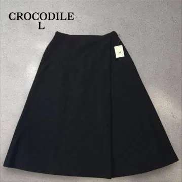 CROCODILE L 스커트 롱 체크 그린