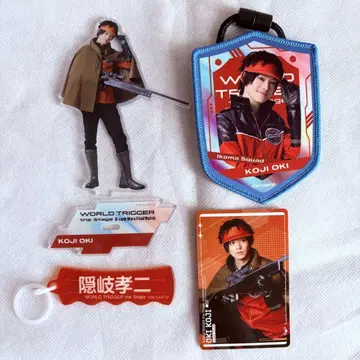 WORLD TRIGGER 아크릴 스탠드 트레이딩 카드 가랜드 오키 와스테